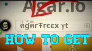 How to put small "iam" letters on top of your name agar.io!!
