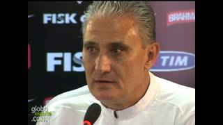 Tite se emociona, segura choro e resume sentimento  'Obrigado'