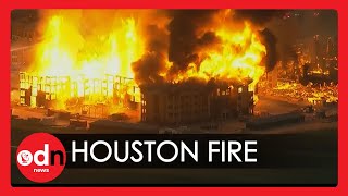 Fire Rips Through Houston Construction Site