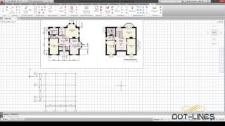 Каркасный дом в AutoCad Урок 3 "Создание сетки осей"