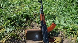 Стреляем. РЕЛЬС против автомата Калашникова.