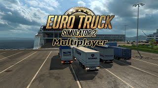 катаемся в ETS-2  Multiplayer беспредел на дороге