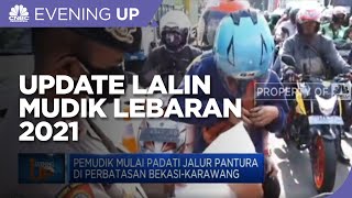 Pemudik Mulai Padati Jalur Pantura Di Perbatasan Bekasi-Karawang
