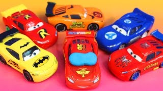 Disney Pixar Cars Lighnting McQueen dreams helping Sally Batman Robin Spider-Man Toy story Imaginext