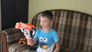 Обзор на NERF RICON MKII и NERF FIRESTRIKE. Стрельба по мишеням!