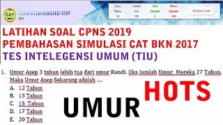 PREDIKSI SOAL CPNS HOTS 2019 - PERBANDINGAN UMUR (TIU CAT BKN 2017)