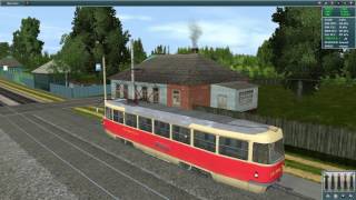 Поездка на трамвае в TrainZ 12.