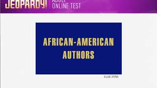 Jeopardy! Adult Online Contestant Test - Jan 30, 2020