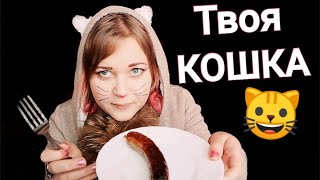 АСМР грубая ролевая игра ТИПИЧНАЯ КОШКА ? и немного муррррлыканья ? ASMR тихий голос