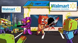 Minecraft | WALMART ZOMBIE APOCALYPSE - Walmart Disaster! (Guns, Cars, Toys)