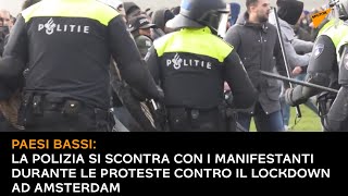 Paesi Bassi: la polizia si scontra con i manifestanti durante le proteste contro il lockdown