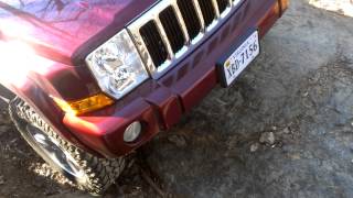 Provo's Jeep Commander going over Flat Rock at Shoe Creek 11-25-12