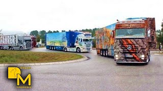 SUPERTRUCK CONVOI ANDREAS SCHUBERT SCANIA V8 JENS BODE / EWERS / BRETAGNE-EXPRESS