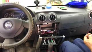 Установка 1-диновой магнитолы на Nissan Almera (Ниссан Альмера)