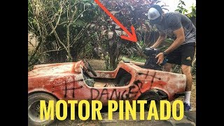 PINTEI O MOTOR DO MINI CARRO
