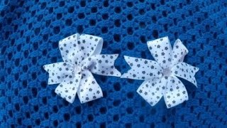 Бантик из ленты. Школьный бант Канзаши.