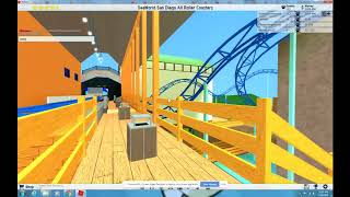 ROBLOX Theme Park Tycoon 2 Manta at SeaWorld San Diego 2018 Recreation HD POV roller coaster