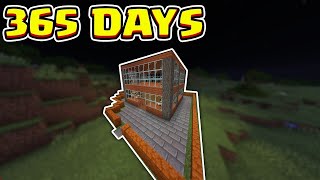 Building HOUSE in Minecraft for 1 YEAR (World Record)