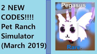 2 NEW PET RANCH SIMULATOR CODES!!! (FOR UPDATE 4!) MARCH 2019