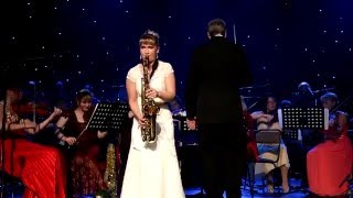 Соло на саксофоне "Караван"  - Айсылу Рысьмятова. Симфонический оркестр Романтика.