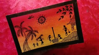 How to draw warli art very easy without paints