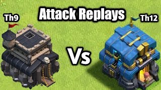 Th9 vs Th12  | Attack Replays | Must Watch