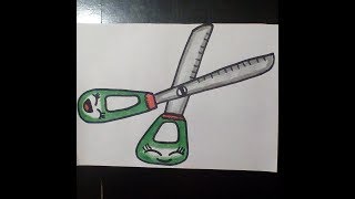 KAWAII РИСУНКИ |   Как нарисовать ножницы    -   How to draw scissors Как нарисовать милые рисунки