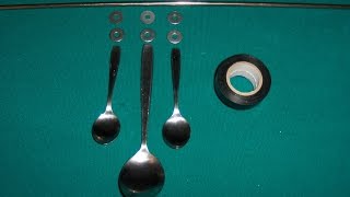 Вращающиеся Мишени из Ложек./ A Spinning Target of Spoons.
