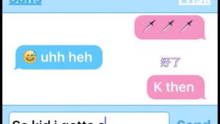 If sans and frisk texted SANS X FRISK 簡訊翻譯