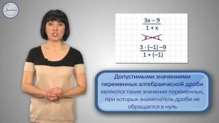 Алгебра 8 Алгебраические дроби  Основные понятия