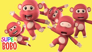Five Little Monkeys Jumping on the bed - 3D Animation English Nursery rhyme for children
