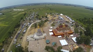 Celebration of Jade Buddha at Watt Munisotaram (Minnesota, USA) - Quadcopter
