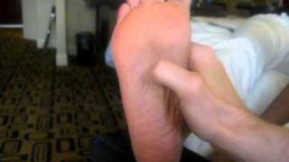 My wife is getting her feet tickled