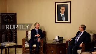 Syria: UN Special Envoy Pederson meets FM, sees "step by step" solution to constitutional crisis