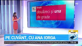 Cum este corect douăzeci şi unu sau douăzeci şi una de grade?