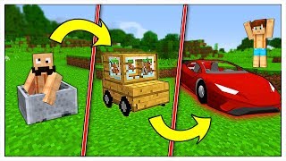 TRASFORMIAMO LA MIA AUTO POVERA IN SUPER MACCHINA! - Minecraft ITA
