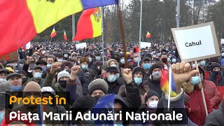 Protest în Piața Marii Adunări Naționale