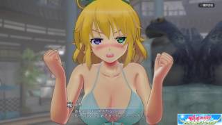 Senran Kagura: PEACH BEACH SPLASH - Giant Ryona Boss Fight
