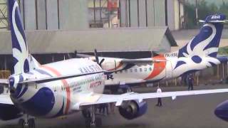 Kalstar Aviation B735 PK-KSP return in Thunderstorm