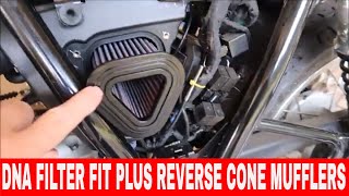 Royal Enfield Interceptor 650 Reverse Cone Muffler DNA Filter Review