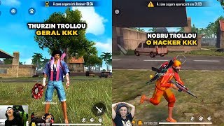 THURZIN TROLLOU TODOS JOGANDO EM CONTA FAKE, NOBRU HUMILHA HACKER KKK