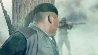 日軍被獵手槍聲吸引，瘋狂進行追擊，不料直接被獵手帶到早就布好的陷阱中！ 抗日