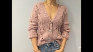 Тренд — Короткий Кардиган с V- образным вырезом на застёжке.Trend- short button front cardigan.