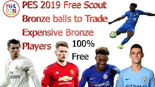 PES 2019 MOBILE Free Scout 100% Bronze ball Players (English  League)
