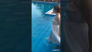 Съемка под водой в бассейне. Backstage