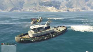 GTA OnLine 29/04/2017 Буксир, яхта, вертолёты и просто пизнец:) #1