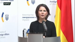 LIVE: Ukrainian FM Kuleba and German counterpart Baerbock give online presser