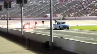 Blue Truck vs T-Bucket Friday Night Drags TMS 7-18-14