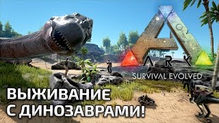 Ночной стрим с Рысиками и Динозаврами - ARK Survival Evolved 10 Выживание Юрского Периода