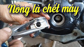 Nóng máy là chết máy,xe sirius ,cách móc ron